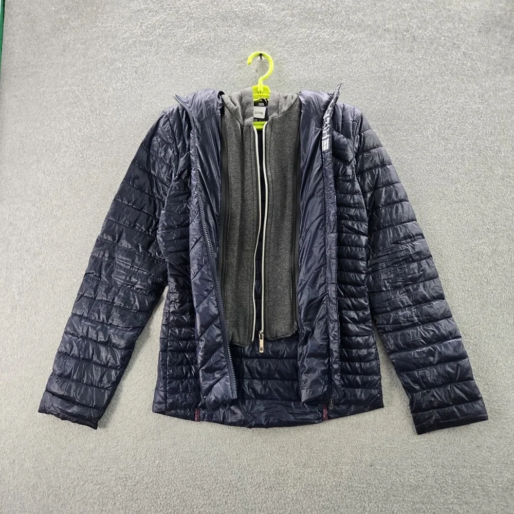Tommy Hilfiger Men Jacket S Blue Natural‎ Down Puffer Knit Fleece Liner